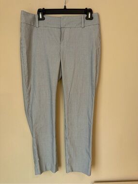 Calvin Klein Light Blue Pinstripe Dress Trousers